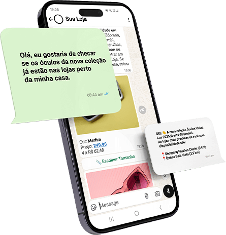 Tela mostrando verificação de estoque em tempo real através da VoxMe